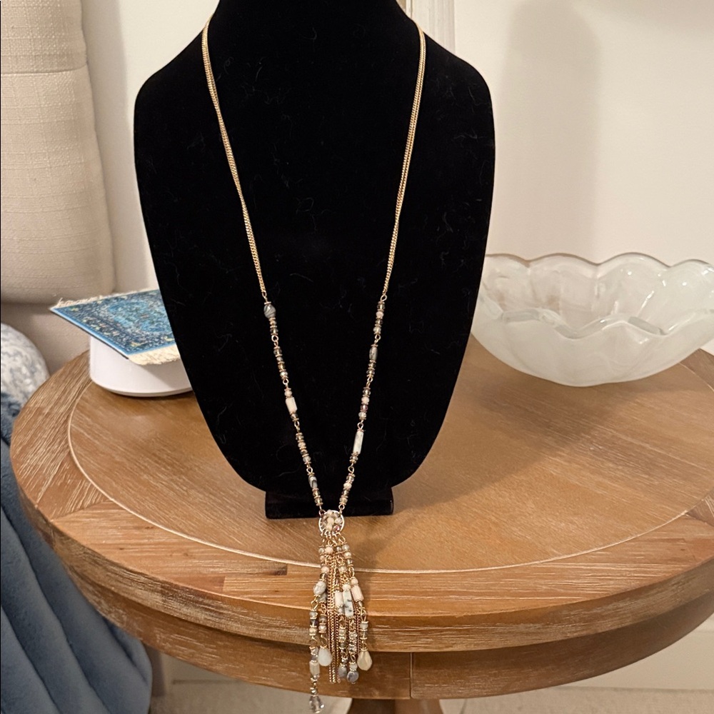 Elegant Gold Beaded Necklace